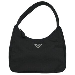 Prada Black Nylon Handbag 16 156011